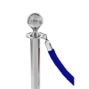 Border pleciony niebieski - klamra chrome